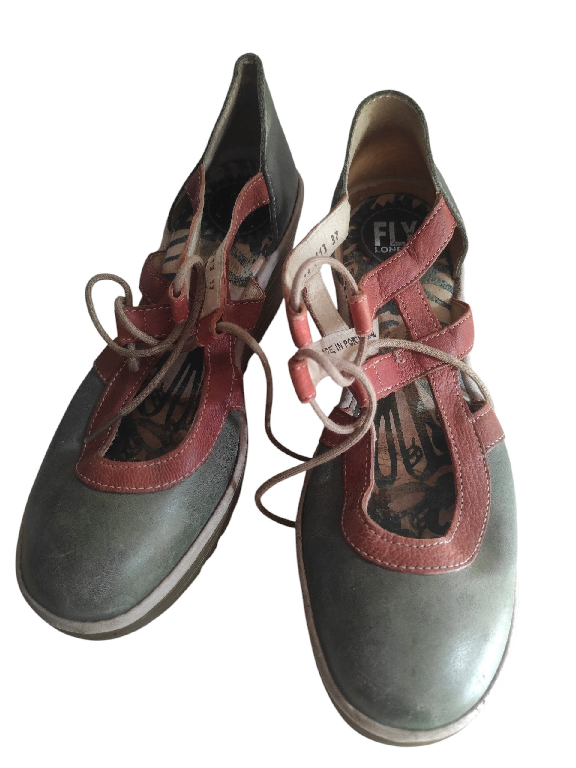Fly London Fly London Yett Platform Heels Leather Chunky Wedge Shoes Size US 6.5 / IT 36.5 - 1 Thumbnail