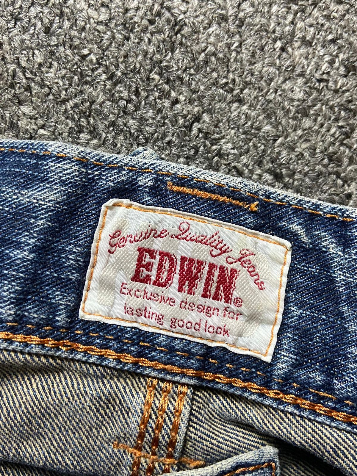 Edwin × Japanese Brand × Vintage Vintage Edwin XV Distressed Denim Jeans (128) Size US 35 - 4 Thumbnail