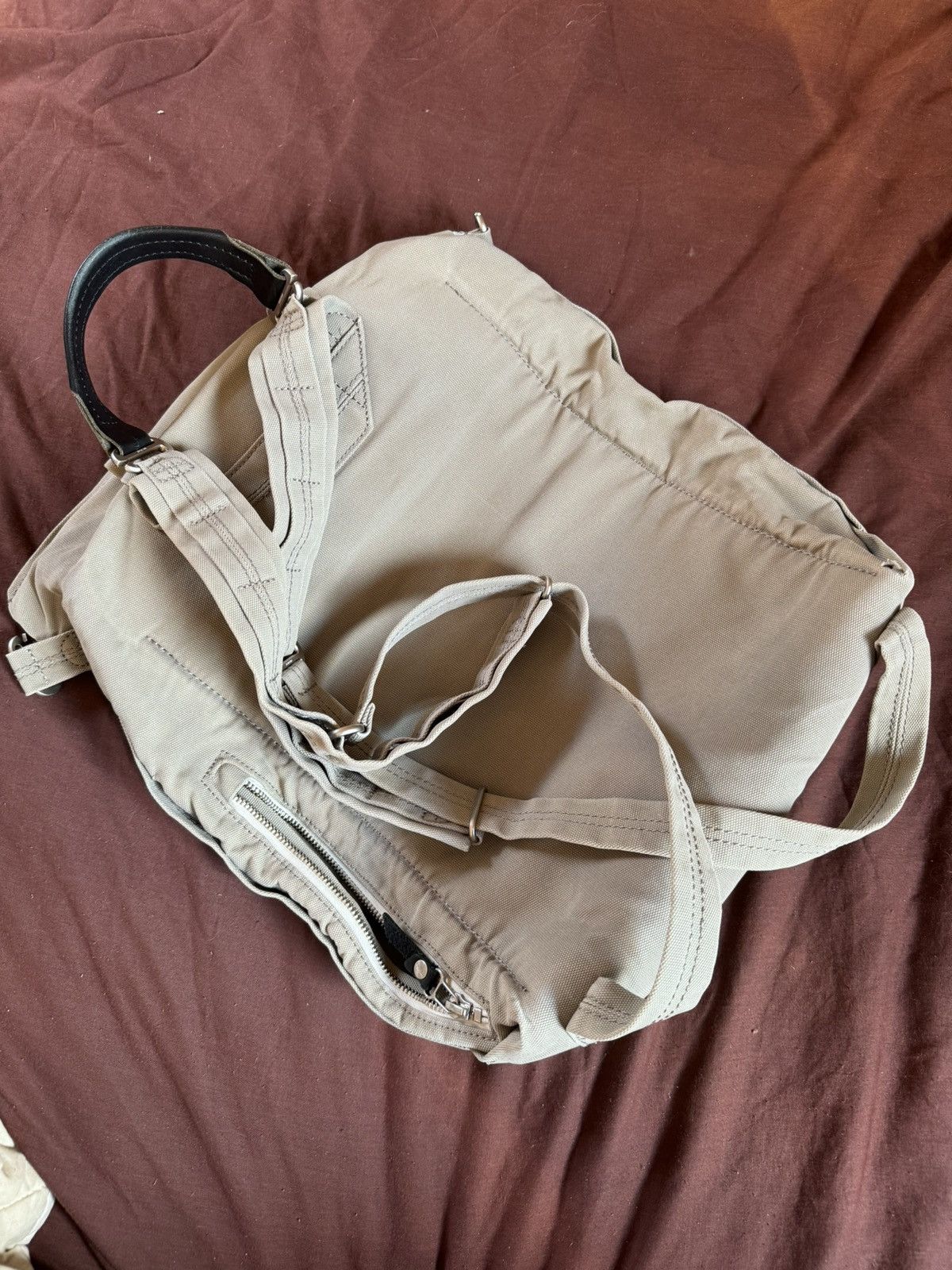 Japanese Brand × QWSTION QWSTION Bananatex laptop nylon/leather square backpack bag Size ONE SIZE - 12 Thumbnail