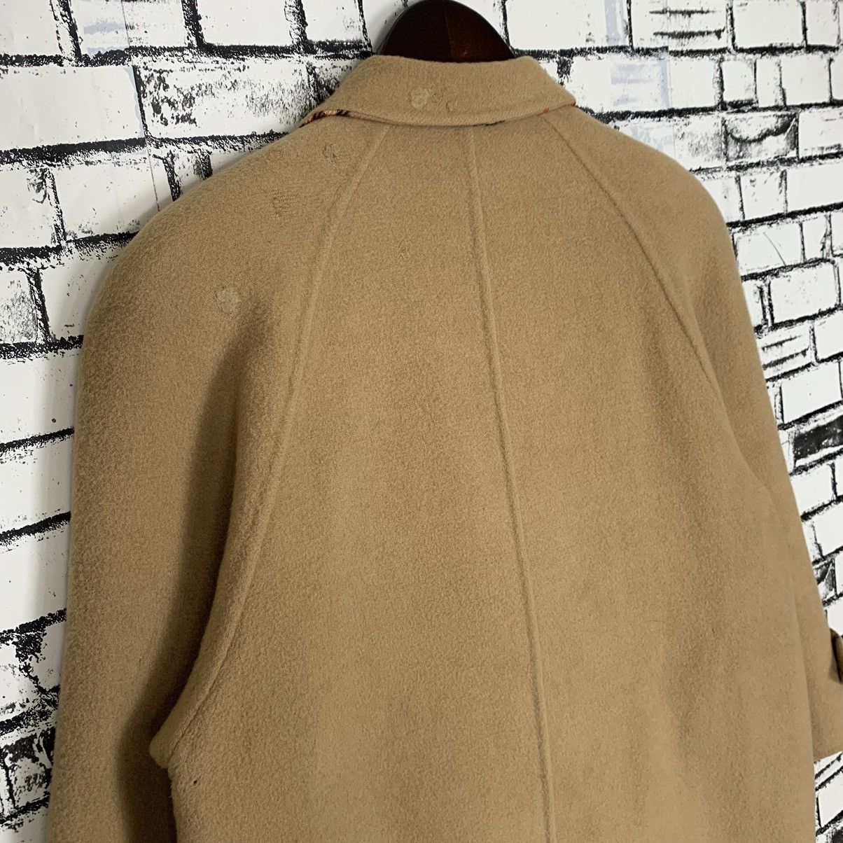 Burberry × Vintage Luxury Brand Burberry Nova Check Long Pea Coat Jacket Size M / US 6-8 / IT 42-44 - 10 Thumbnail
