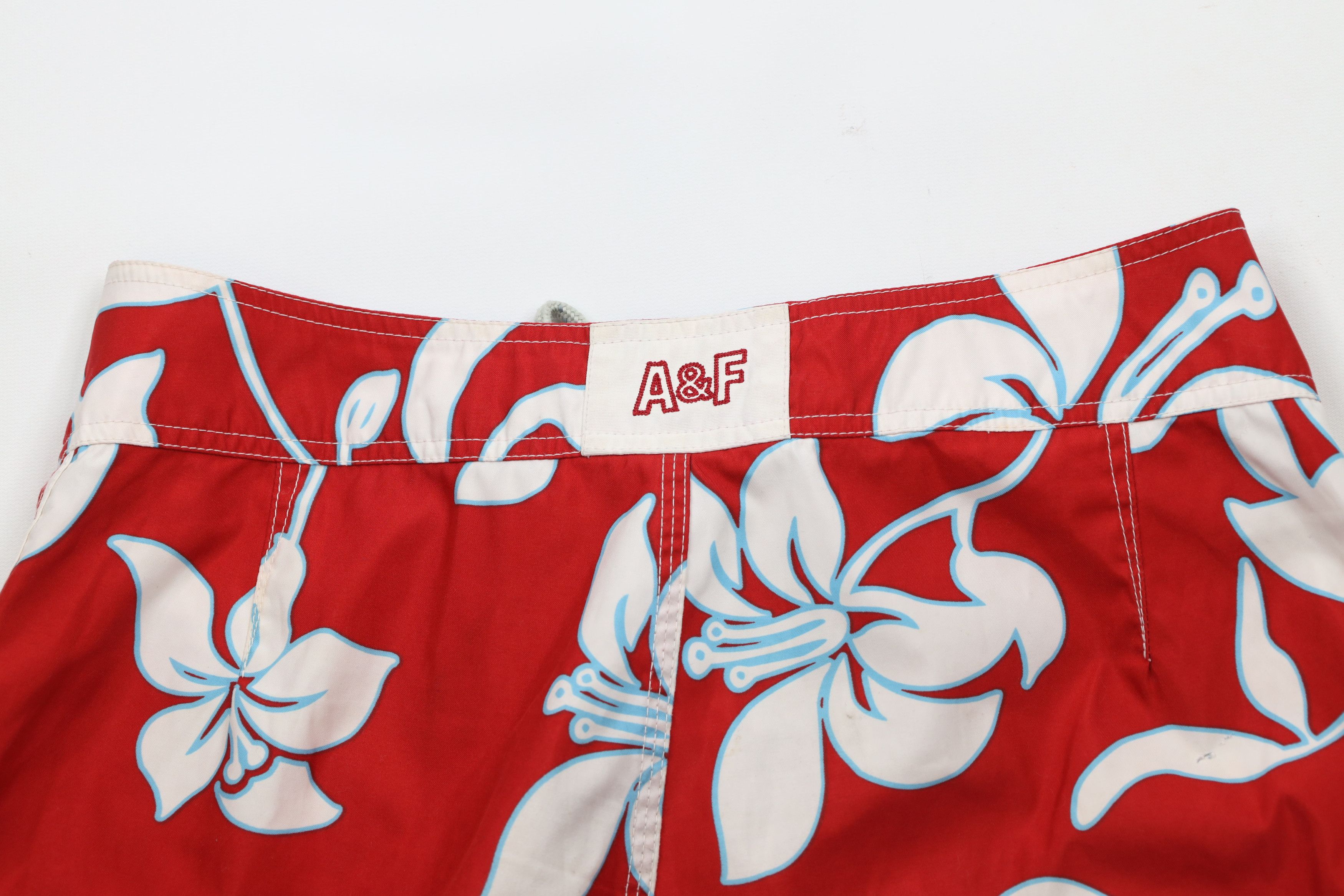 Abercrombie & Fitch × Vintage Vintage Y2K Abercrombie & Fitch Flower Hawaiian Board Shorts Size US 30 / EU 46 - 11 Thumbnail