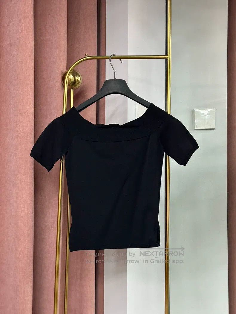 Alexander McQueen Alexander Mcqueen Black knitted short sleeves Size XS / US 0-2 / IT 36-38 - 2 Thumbnail