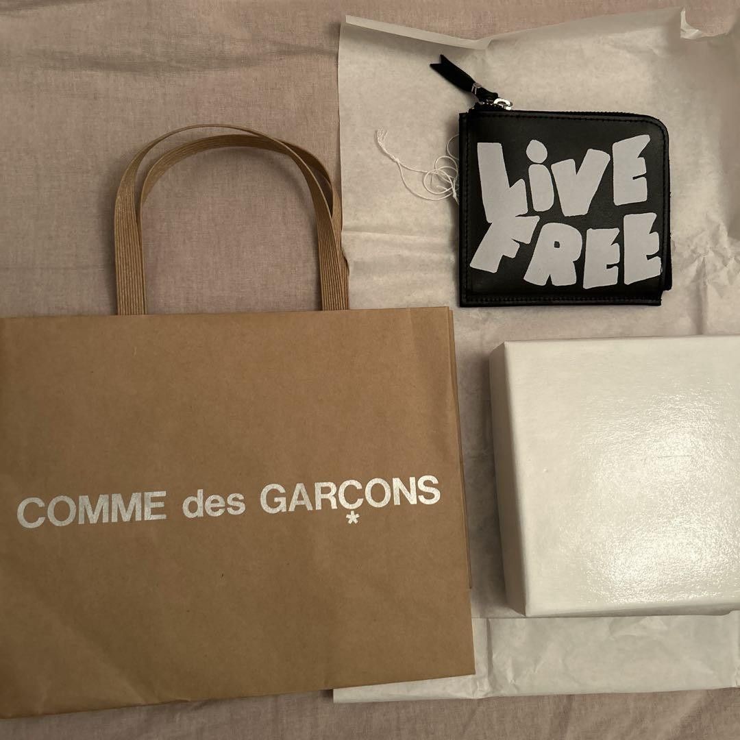 Comme des Garcons "LIVE FREE" Cowhide Leather Wallet Size ONE SIZE - 5 Thumbnail