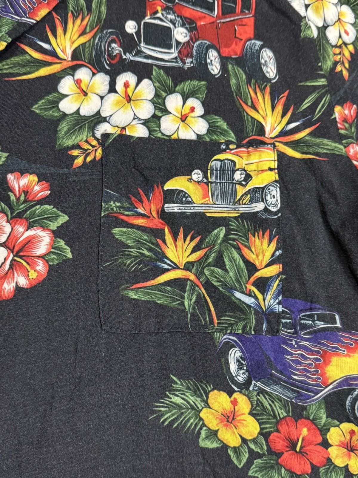 Rhude RARE Rhude Hot Rod Hawaiian Girl Logo Button Up Shirt Cars Size US M / EU 48-50 / 2 - 10 Thumbnail