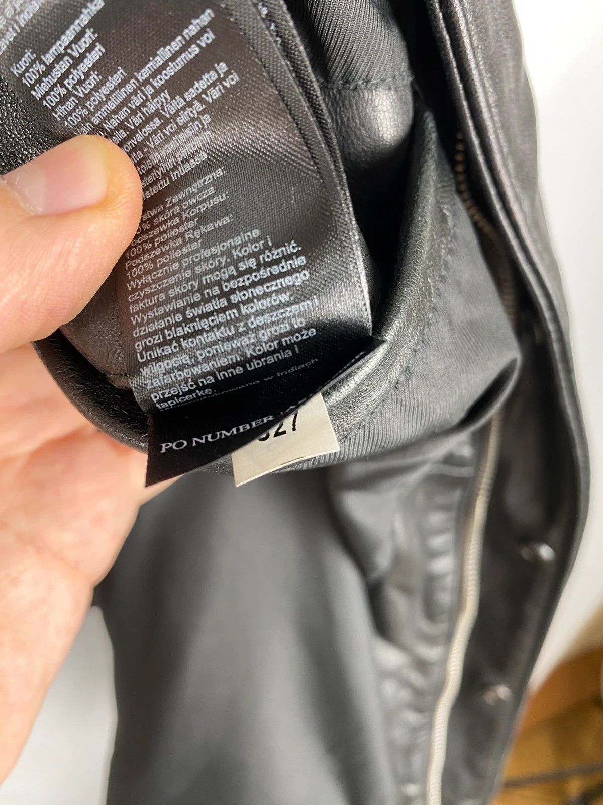 Allsaints Forum Jacket Genuine Leather Collared size M