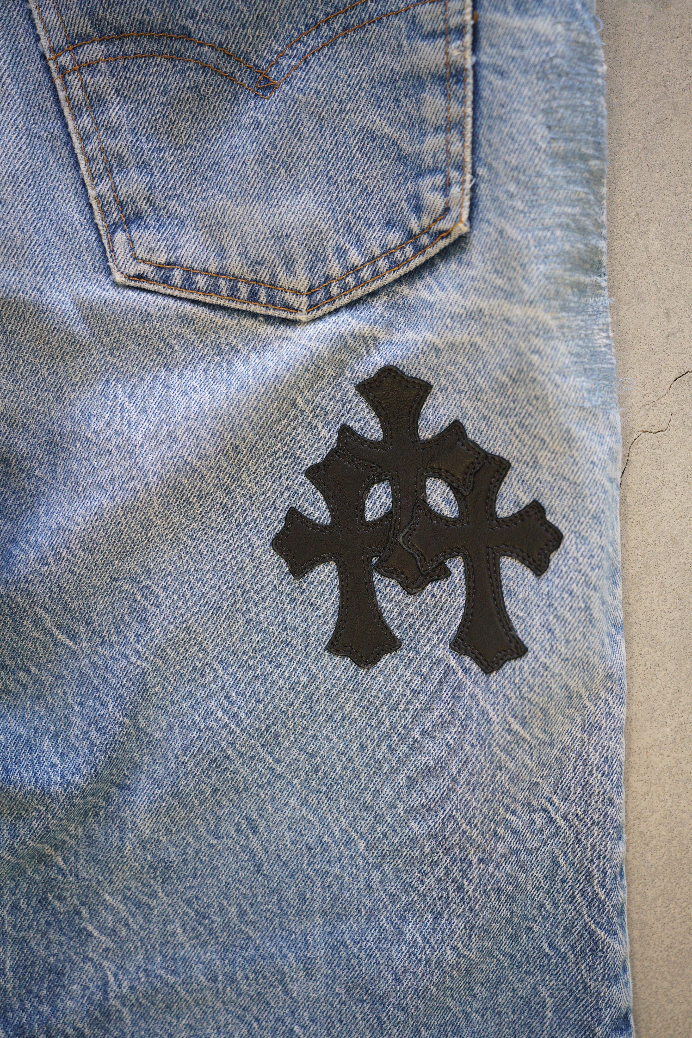 Chrome Hearts Chrome Hearts Levi's 517 Black Cross Patch Jeans - 36 Size US 36 / EU 52 - 12 Thumbnail