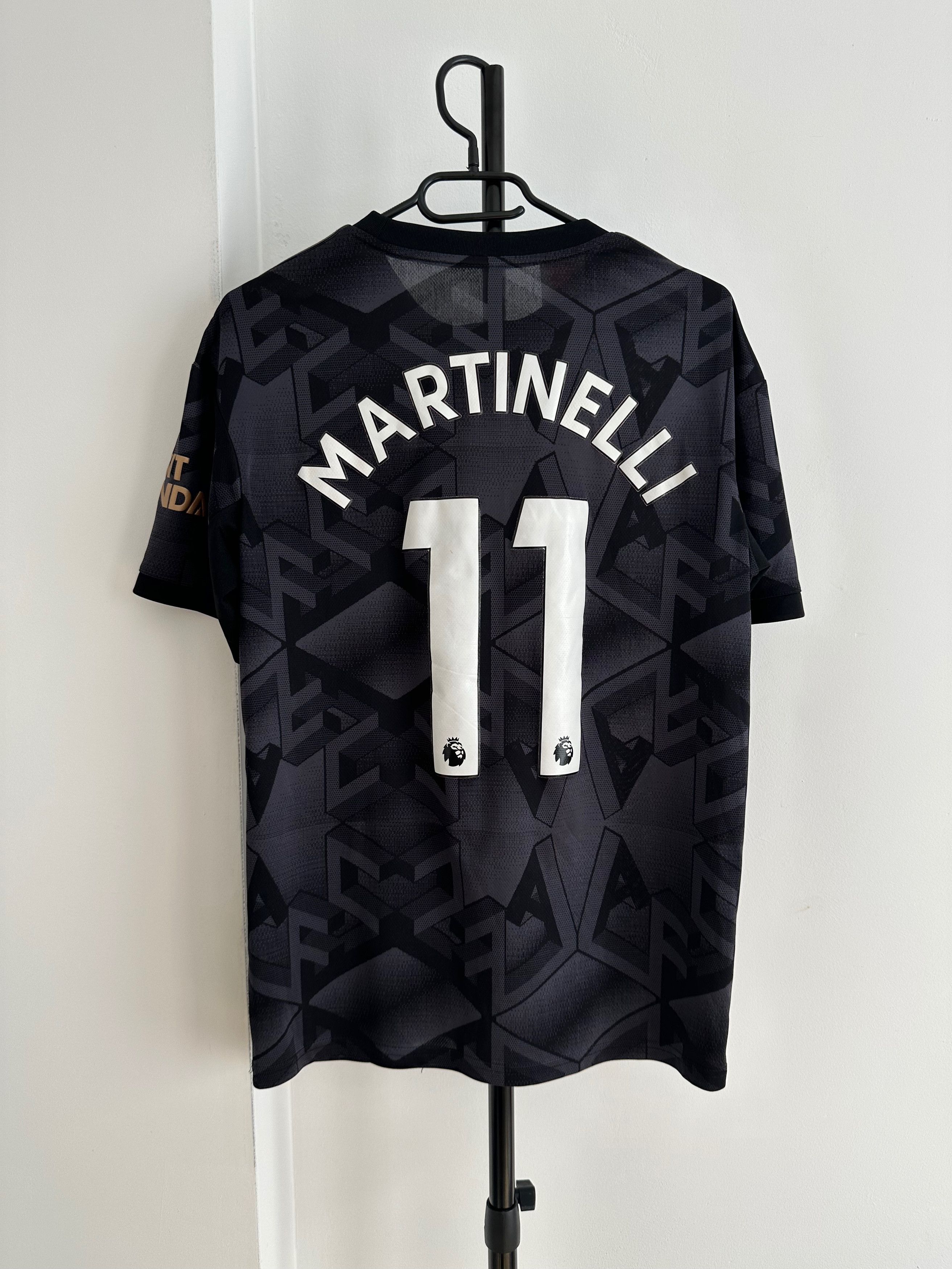 Adidas 2022 Adidas Arsenal Away 11 Martinelli Young jersey soccer Size US S / EU 44-46 / 1 - 8 Thumbnail