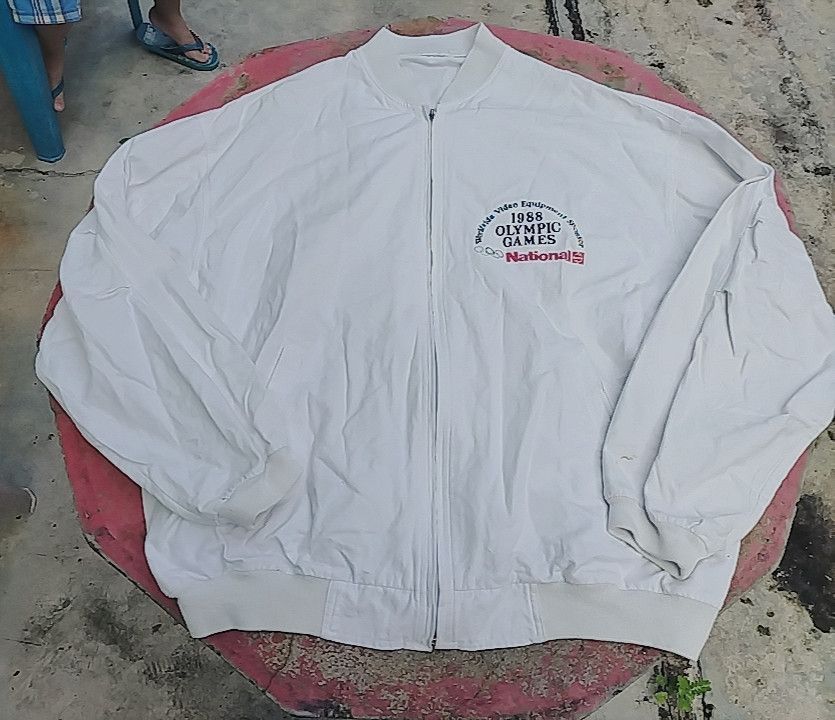 USA Olympics × Vintage Vintage 80s National Olympic Games 1988 Jacket Cotton Size US L / EU 52-54 / 3 - 2 Thumbnail