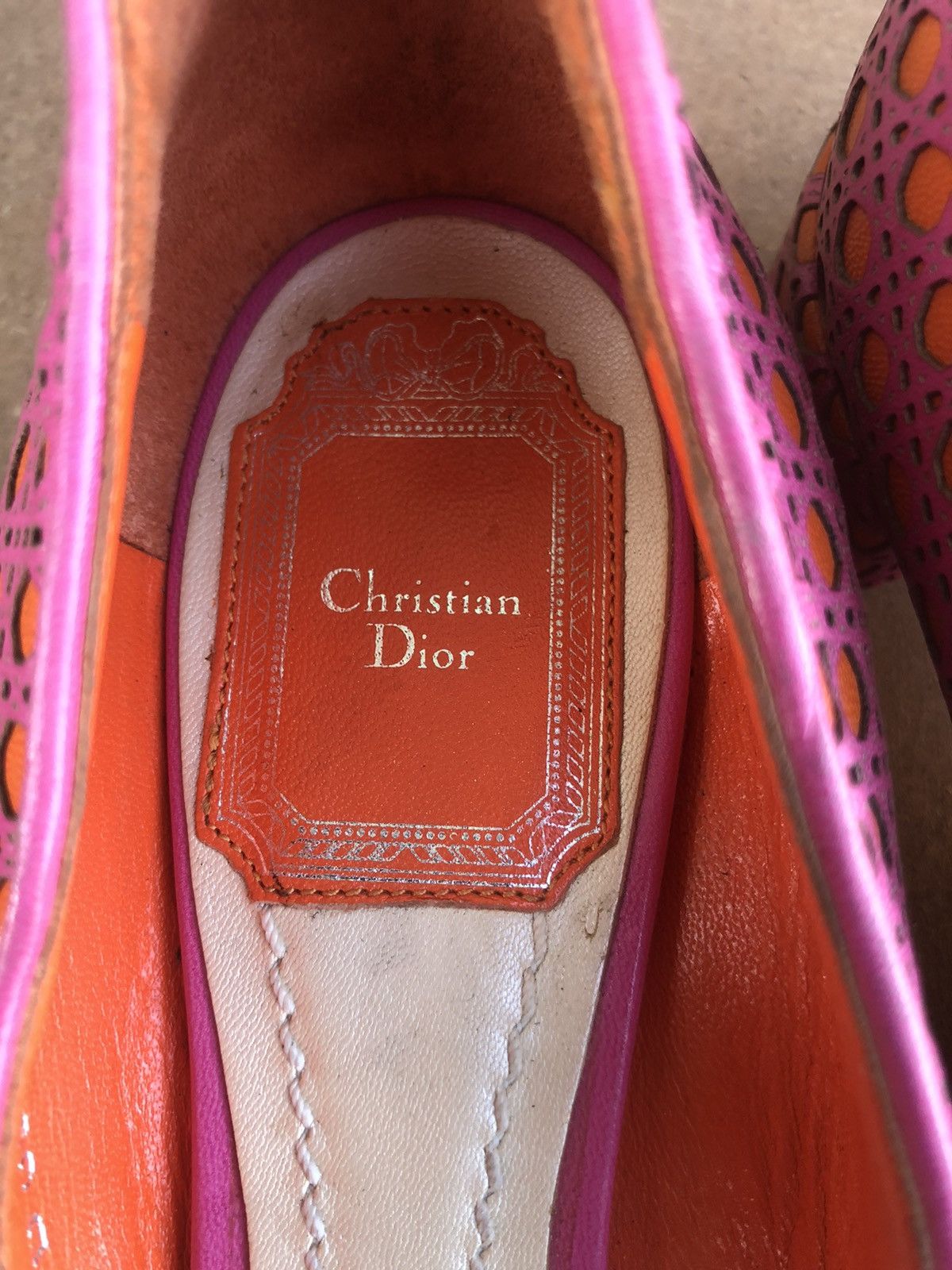 Christian Dior Monsieur Christian Dior Pink Leather Size 37 Size US 7 / IT 37 - 10 Thumbnail