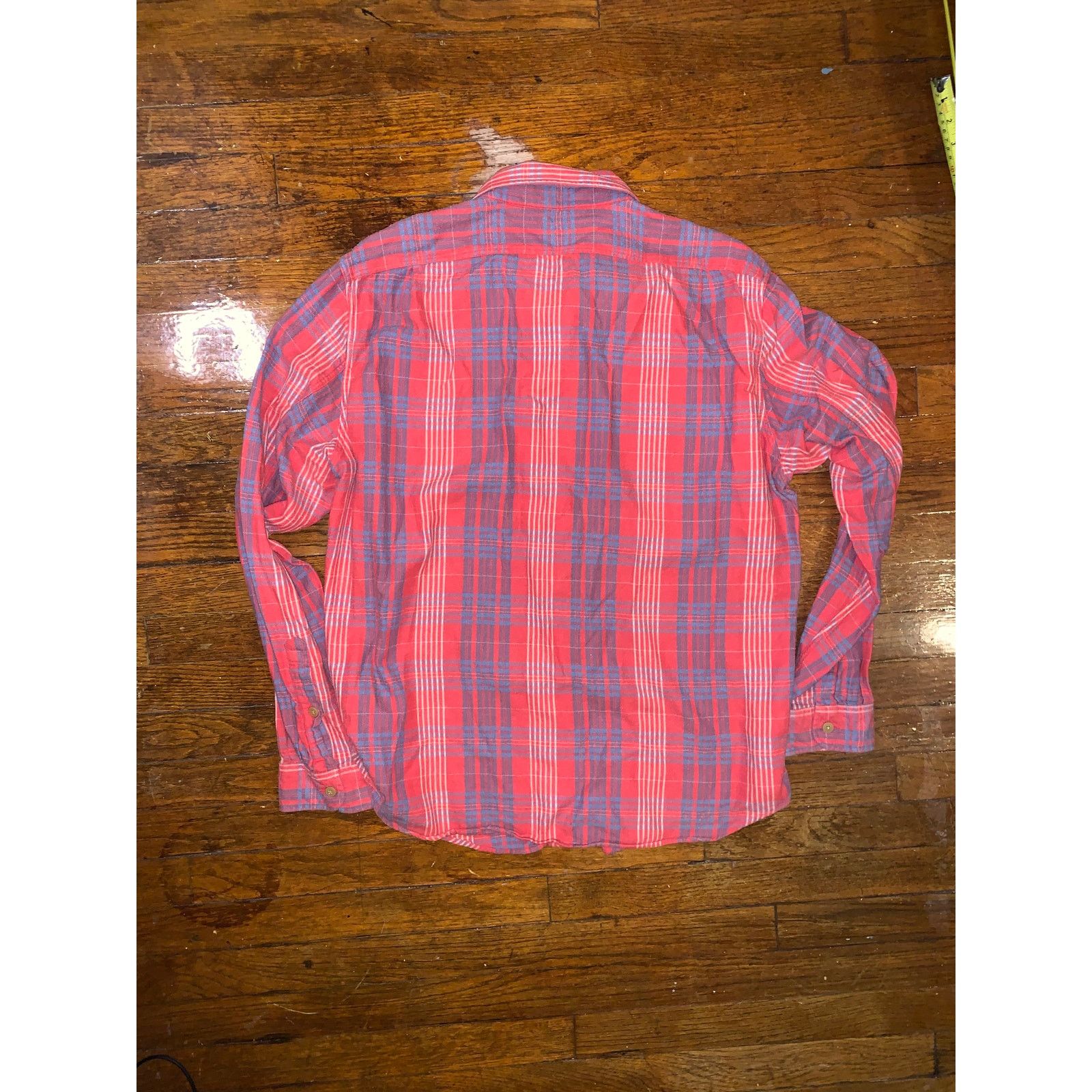 J.Crew J.Crew Red Blue Plaid Flannel Shirt XL Slim Fit Cotton Size US XL / EU 56 / 4 - 2 Thumbnail