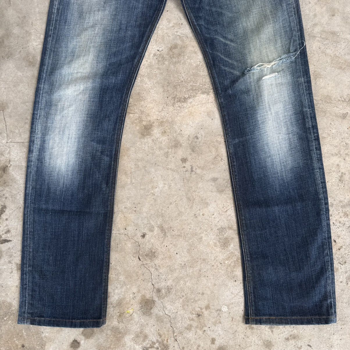 Replay W34x30 Vintage Replay Button Fly Faded Ripped Denim Jean Size US 34 / EU 50 - 4 Thumbnail