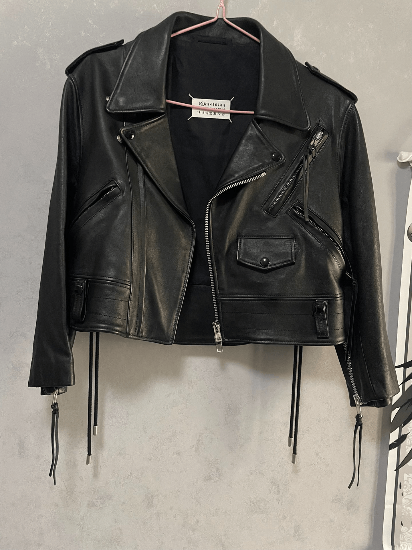 Maison Margiela Maison Margiela Lambskin Biker Jacket Size US XXS / EU 40 - 1 Thumbnail