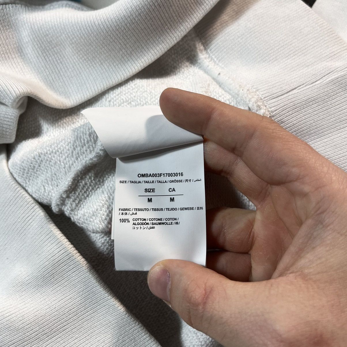 Off-White Off White Virgil Abloh Diagonals Caravaggio Crewneck Sweat Size US XL / EU 56 / 4 - 19 Thumbnail