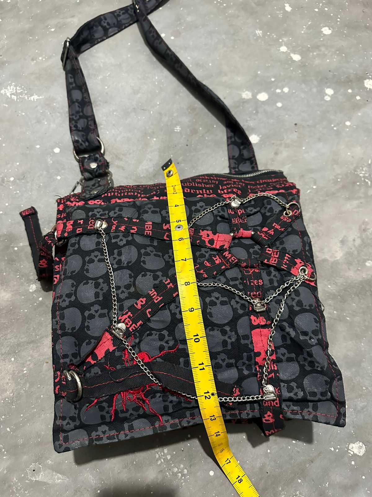 Japanese Brand Beautiful Punk Bondage Bag Skull Body Line Blood Storm Size ONE SIZE - 23 Thumbnail