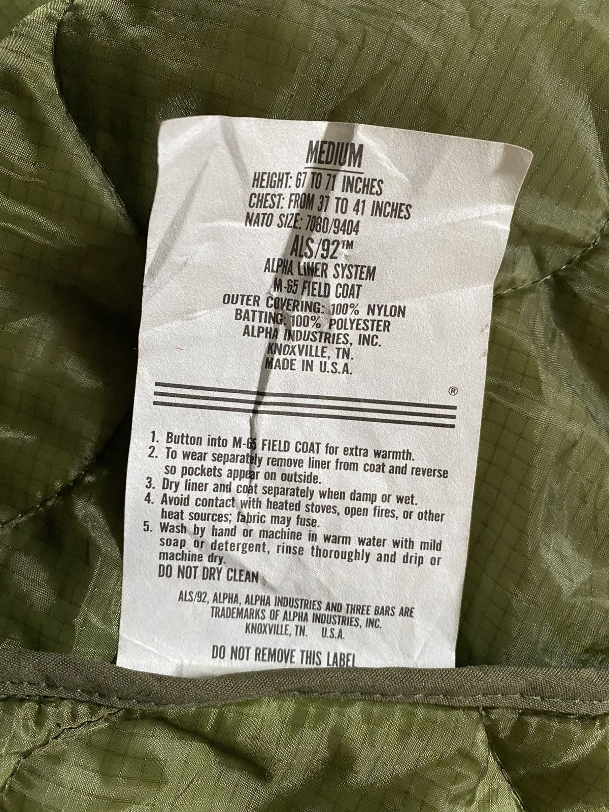 Alpha Industries × Vintage Alpha Industries Liner System M-65 field coat Size US M / EU 48-50 / 2 - 2 Thumbnail
