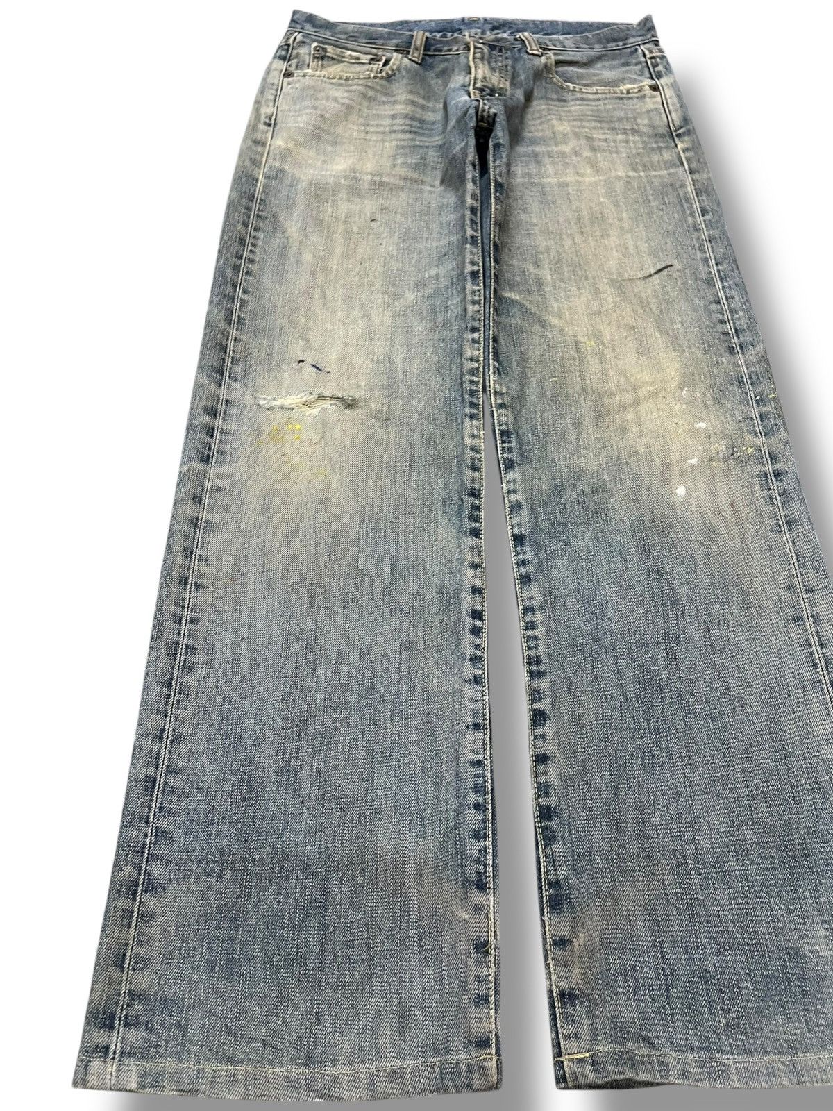 Uniqlo Vintage Uniqlo S-003 Mudwash Faded Distressed Denim Size US 31 - 3 Thumbnail