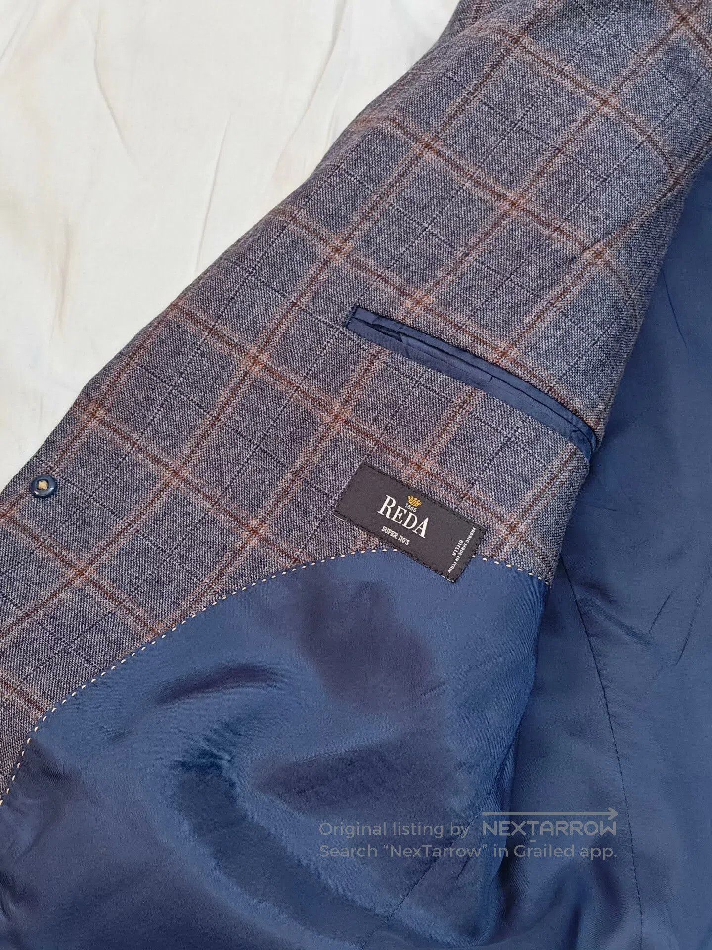 Japanese Brand Italian Wool Blazer with Check Pattern. Size US M / EU 48-50 / 2 - 7 Thumbnail