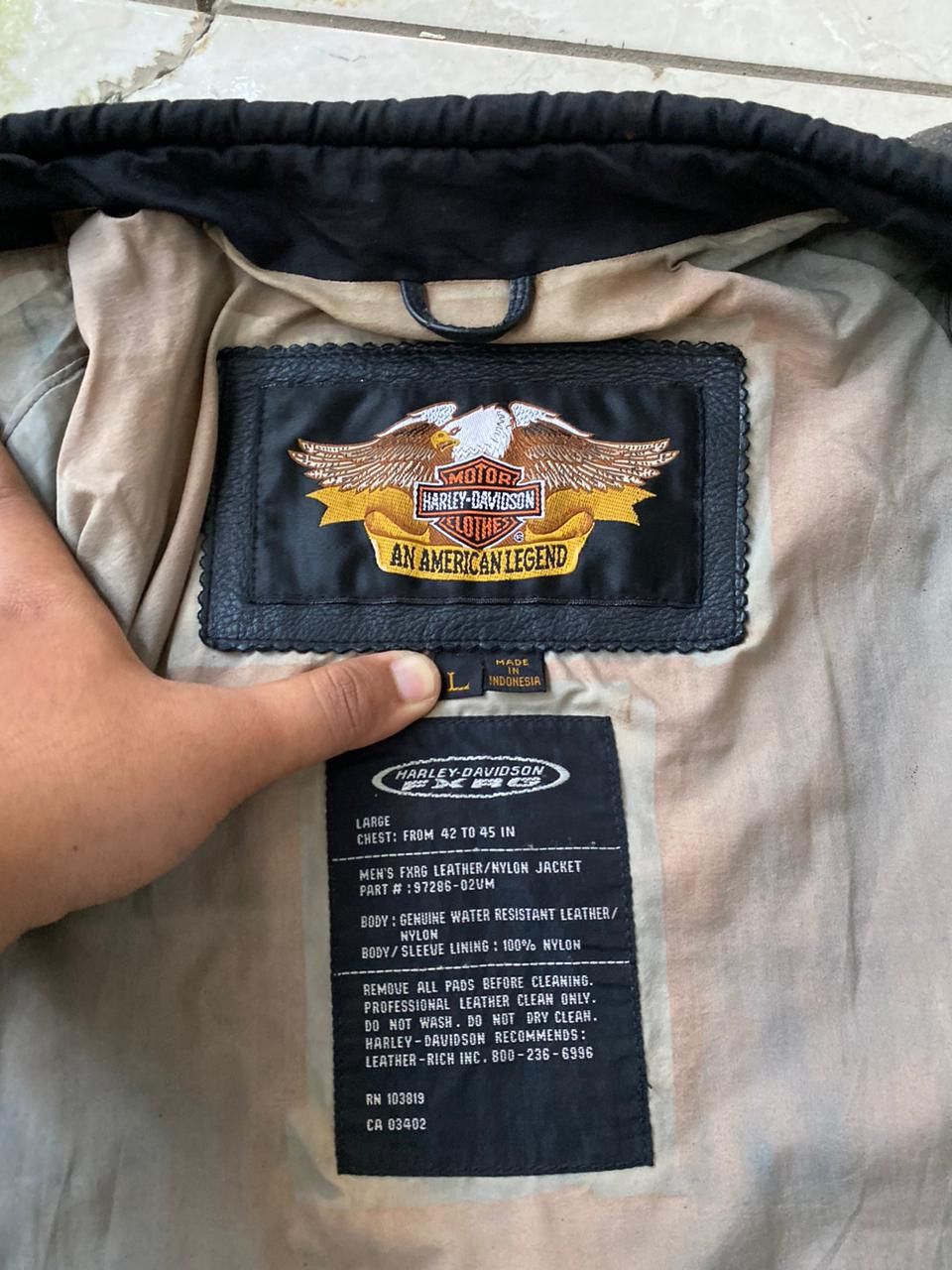 Harley Davidson Harley Davidson FXRG Series Leather Jacket Size US L / EU 52-54 / 3 - 11 Thumbnail
