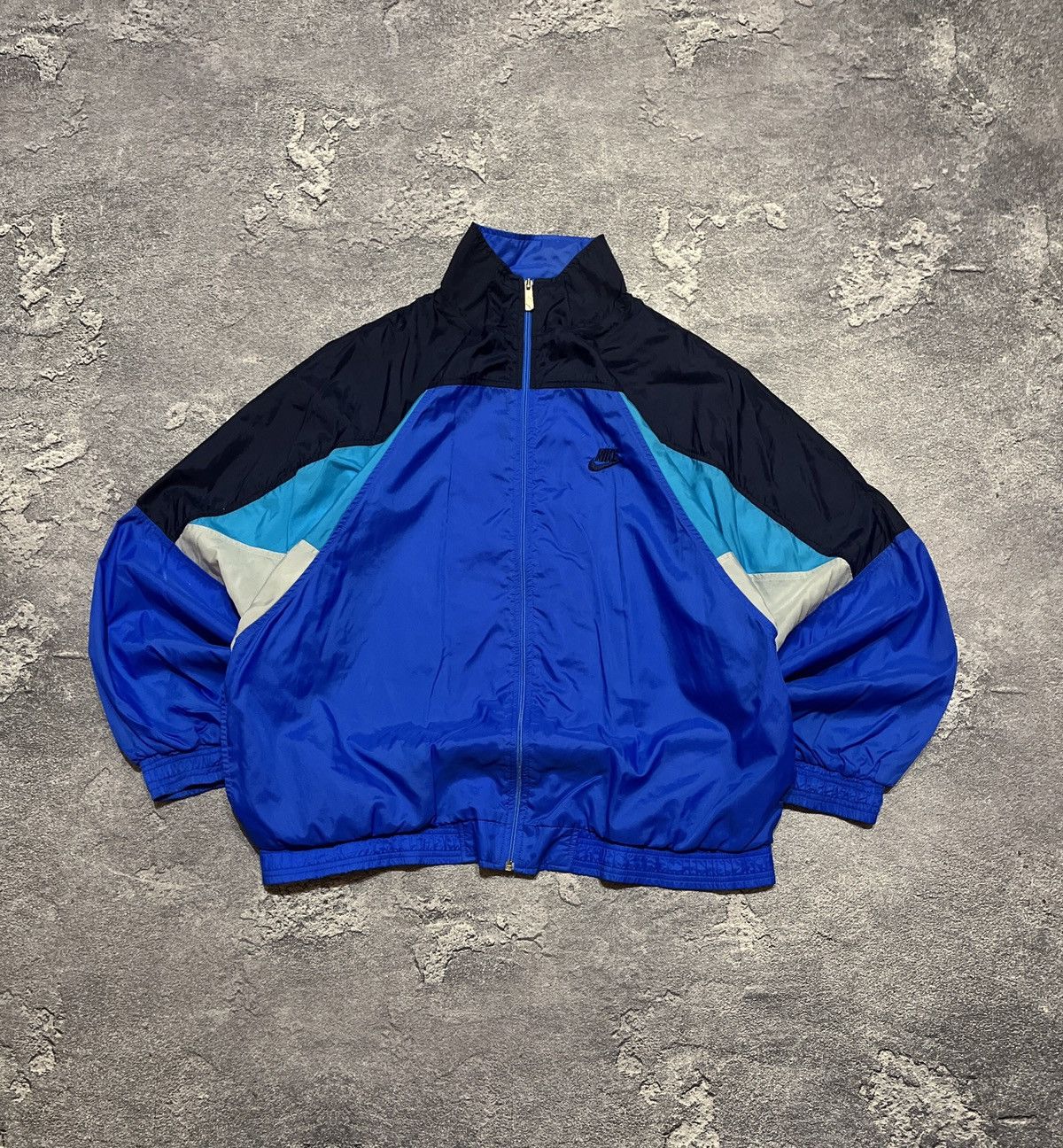 00S NIKE RETRO ZIP WINDBREAKER OVERSIZED TRACK JACKET Y2K