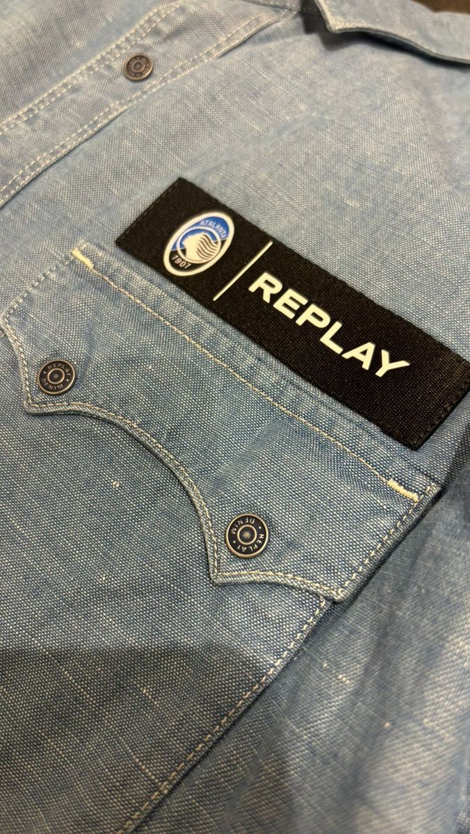 Replay Replay x Atalanta Denim Jacket Size US L / EU 52-54 / 3 - 6 Thumbnail