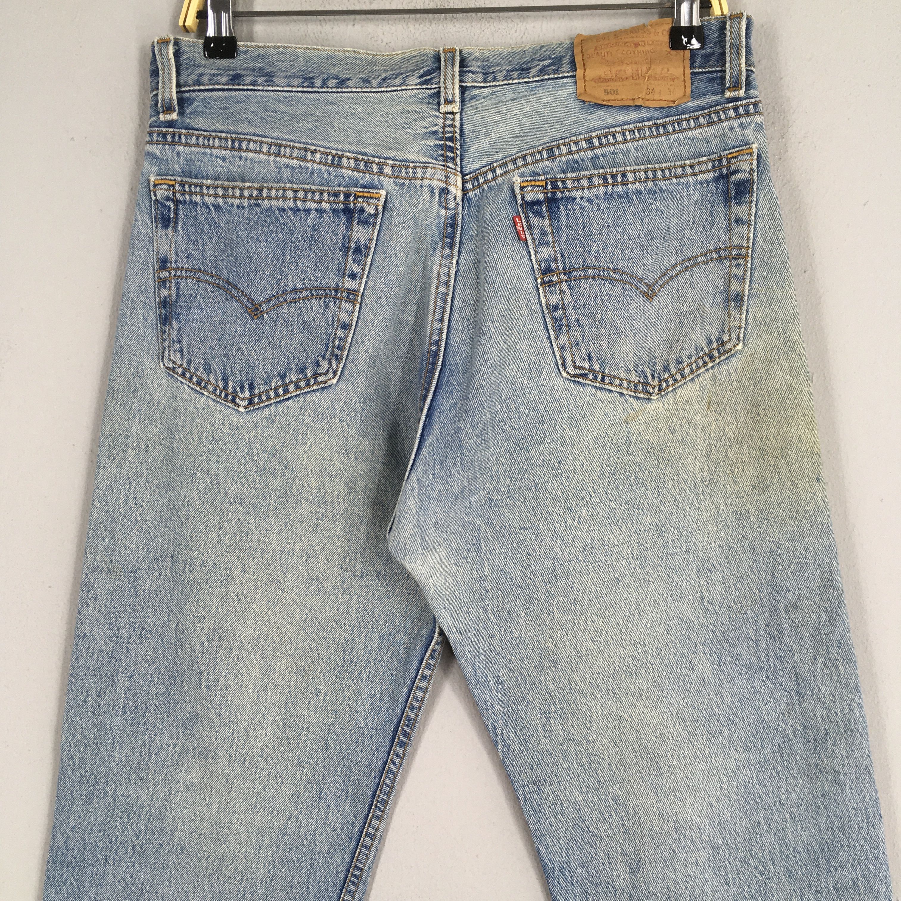Levi's Size 31x29 Vintage 90s Levi's 501 Faded Dirty Jeans S358 Size US 31 - 8 Thumbnail