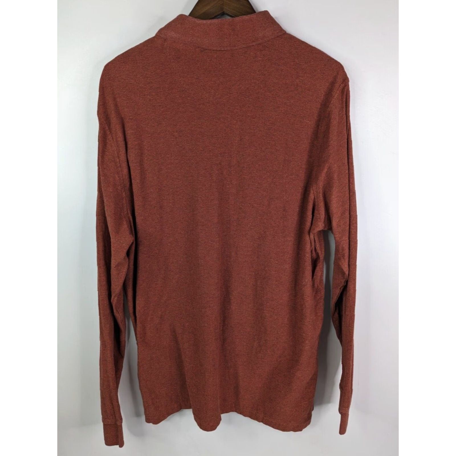 Tasso Elba Tasso Elba Polo Shirt Long Sleeve Mens XL 100% Cotton Red Size US XL / EU 56 / 4 - 4 Thumbnail