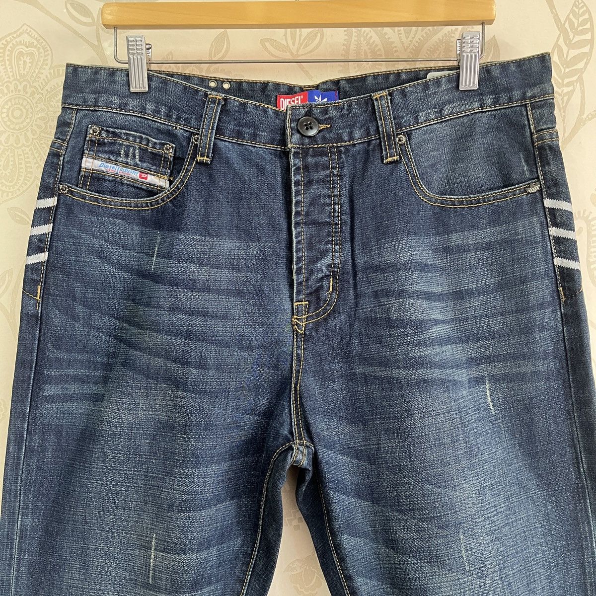Adidas X Diesel Black Italy Denim Jeans