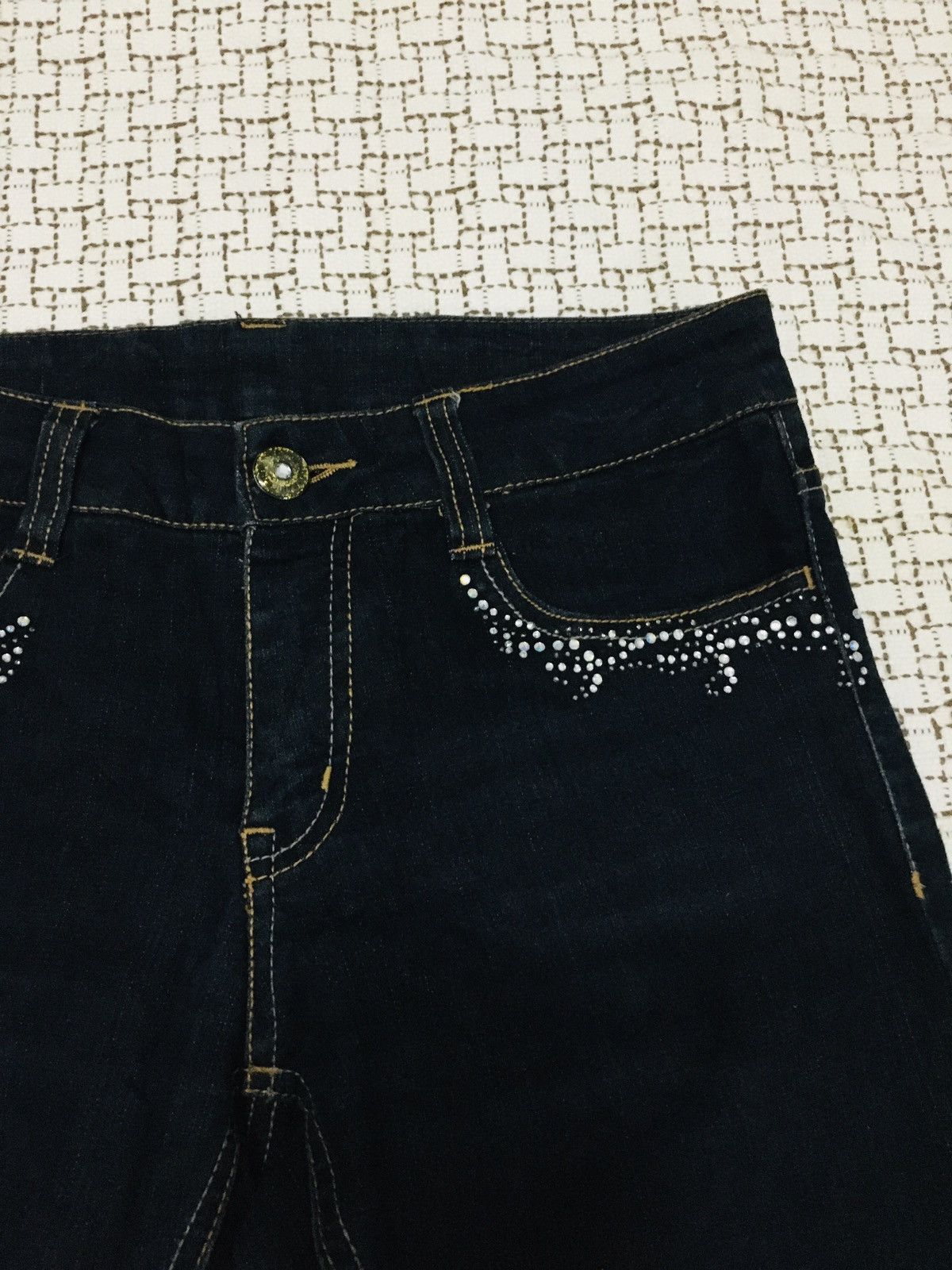 The Unbranded Brand Unbranded Flare Distressed Jeans (Y01) Size 29" - 7 Thumbnail