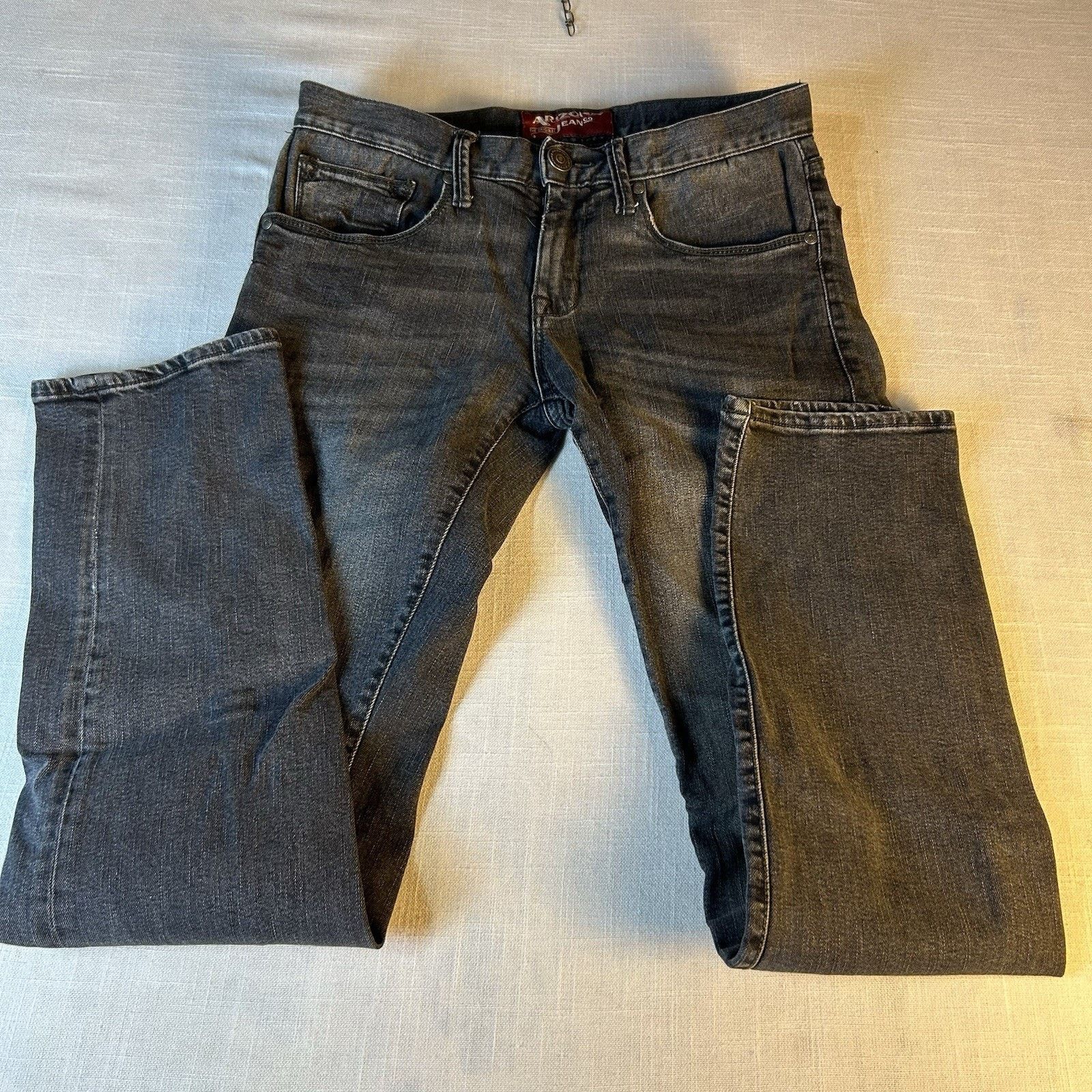 Arizona Jean Co. Arizona Slim Straight Flex Denim 29x32 Jeans Black Size US 29 - 5 Thumbnail