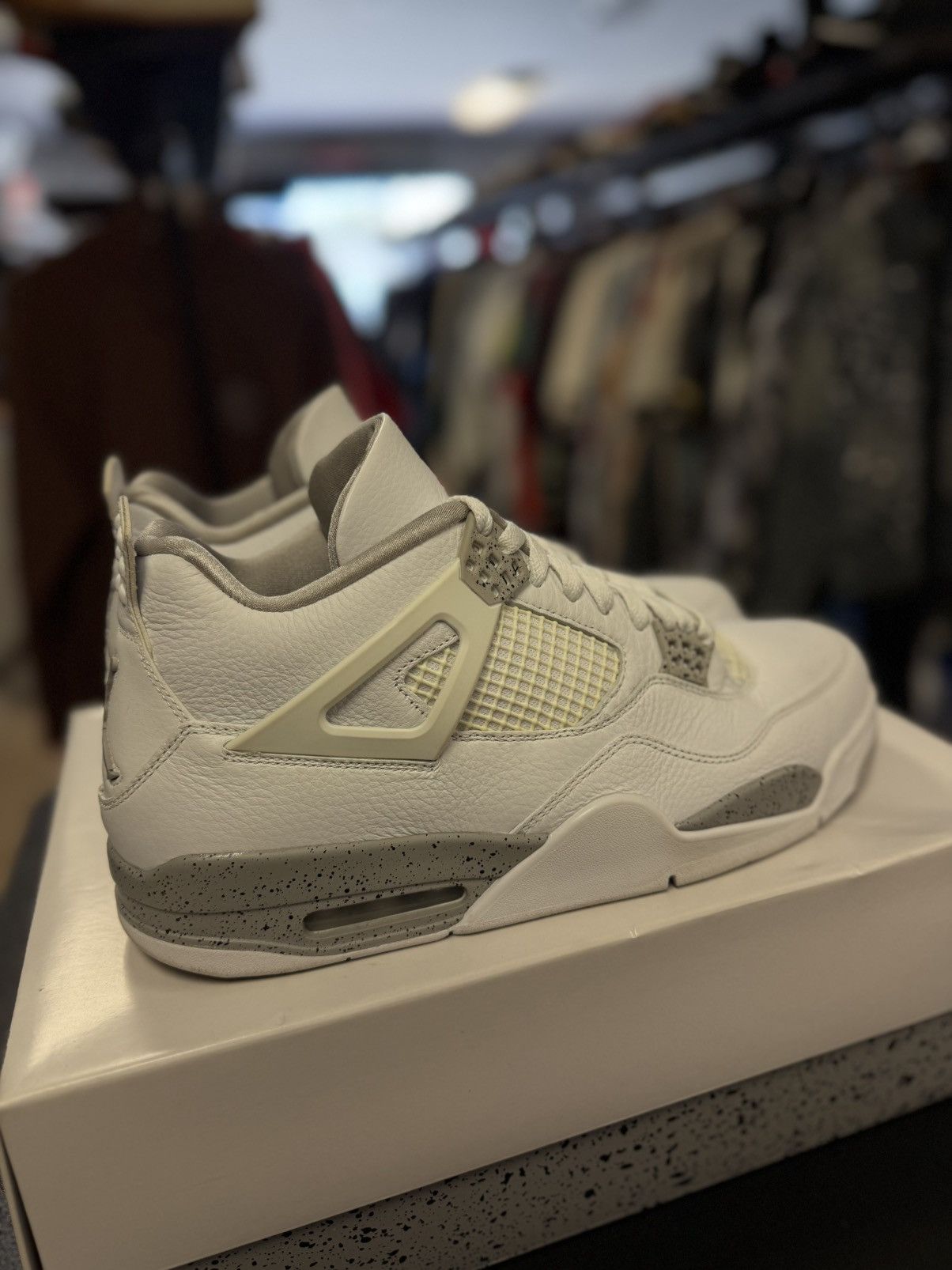 Jordan Brand × Nike Jordan 4 White Oreo 2021 (CT8527-100) Size 12 W Box Size US 12 / EU 45 - 2 Thumbnail