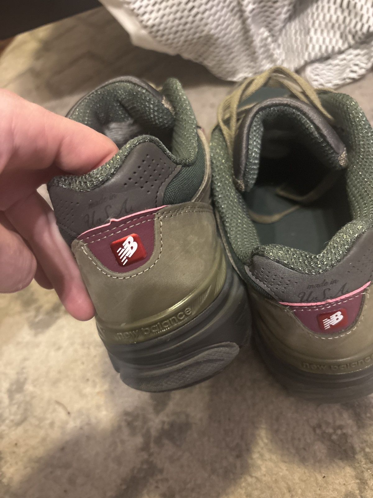 New Balance New Balance 990v3 MiUSA Teddy Santis Green Purple Size US 10 / EU 43 - 2 Thumbnail