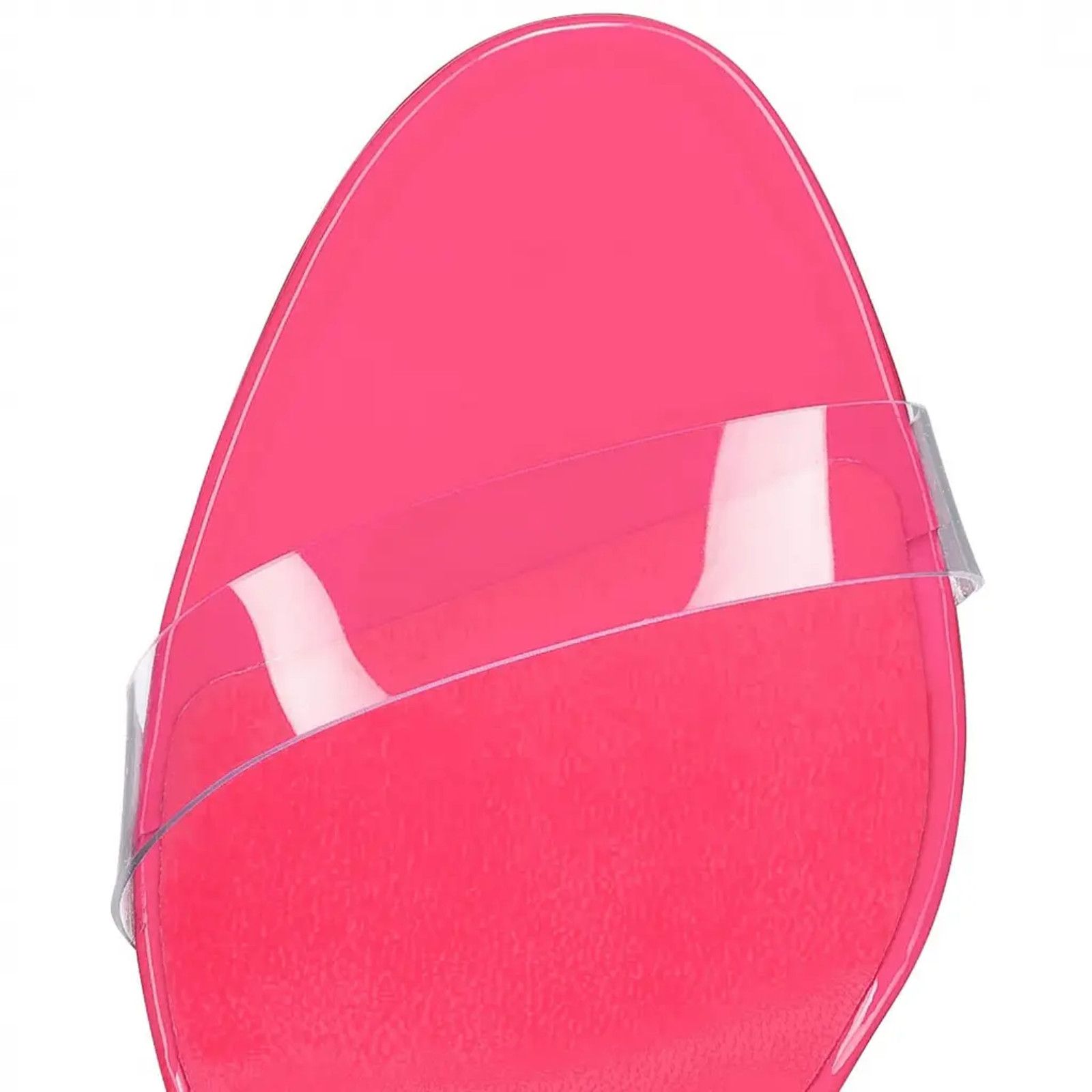 Christian Louboutin Christian Louboutin Just Nothing 85 Pink Patent PVC Sandal Size US 6.5 / IT 36.5 - 6 Thumbnail