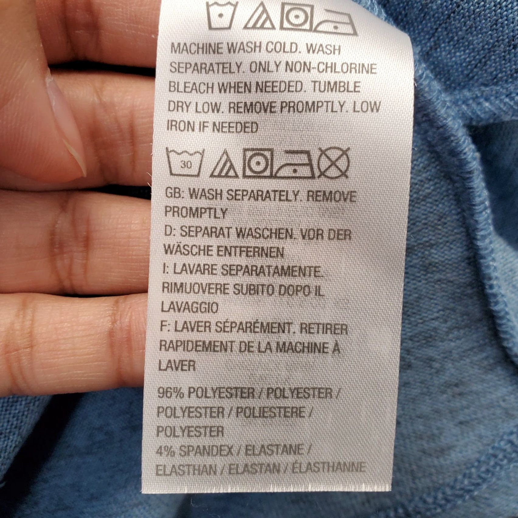 Vintage LOGO by Lori Goldstein Cardigan Sweater Womens 2X Blue V-Neck Asymmetrical Hem Knit Compact Casual Everyday Mens Size XXL / US 16-18 / IT 52-54 - 6 Thumbnail