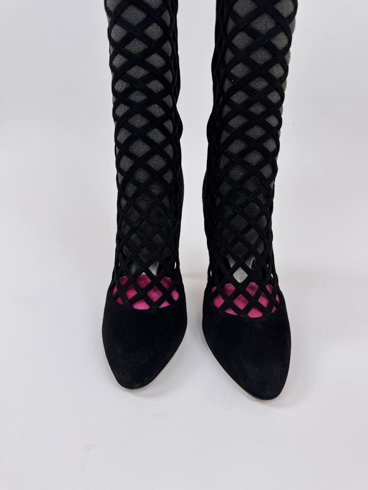 Jimmy Choo Jimmy Choo Delta Knee-High Boots cutout details Perforated Size US 8.5 / IT 38.5 - 5 Thumbnail