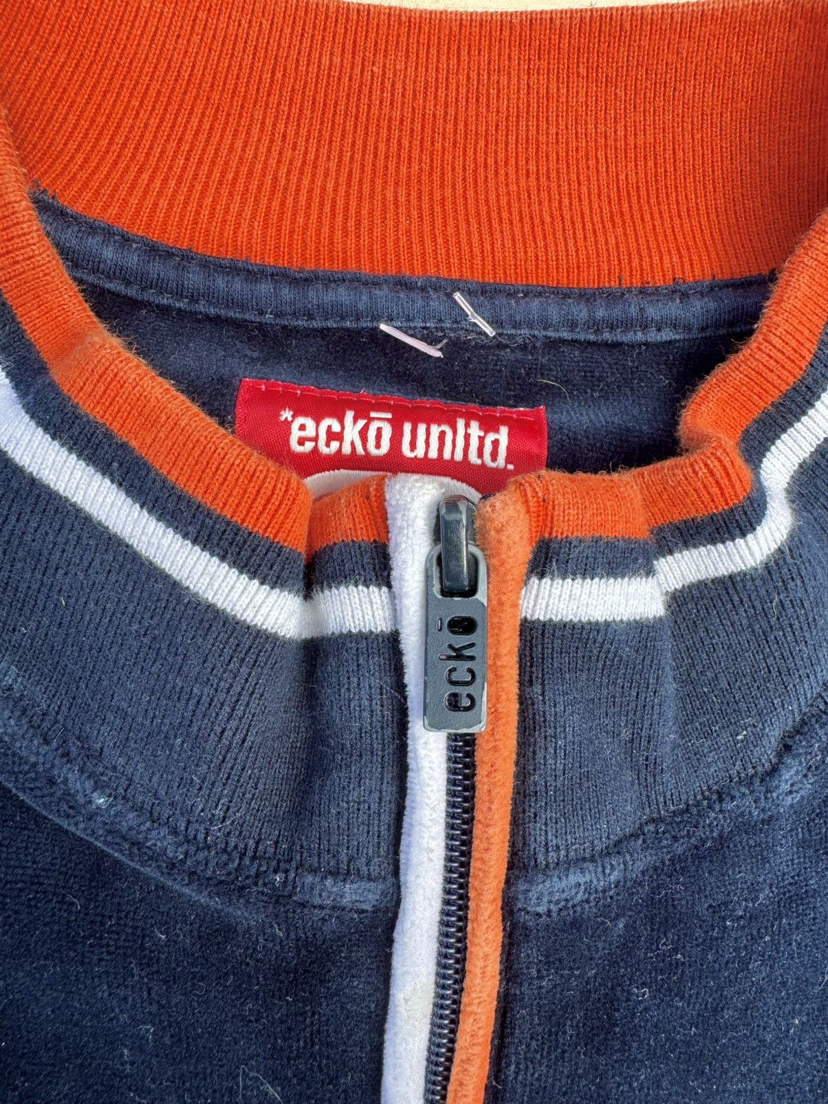 Ecko Unltd. × Rap Tees × Vintage Vintage Eckō 2000’s Velour Y2K Rap Hip Hop Zip Jersey Size US L / EU 52-54 / 3 - 6 Thumbnail