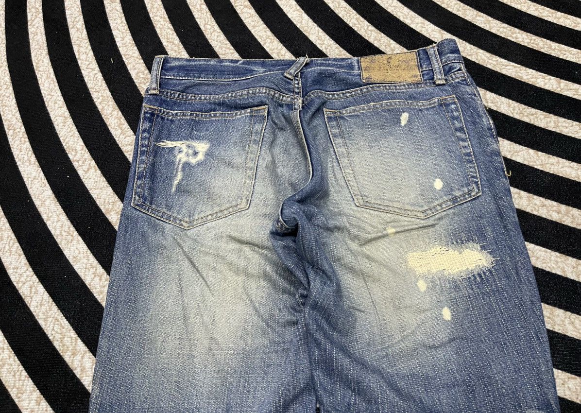 PPFM 2000s PPFM FLARE DISTRESSED DENIM RARE DESIGN Size US 30 / EU 46 - 16 Thumbnail
