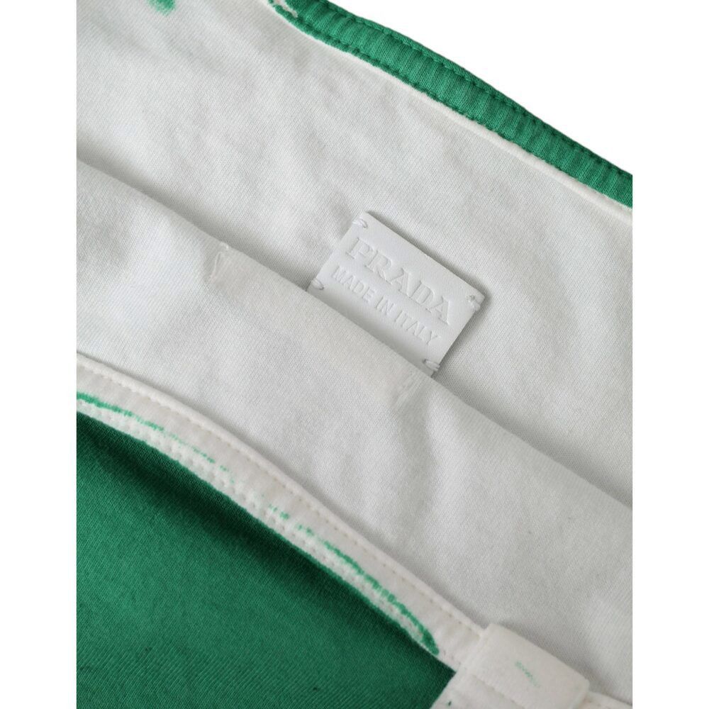 Prada Prada Elegant Green Fabric Tote Bag Size ONE SIZE - 6 Thumbnail