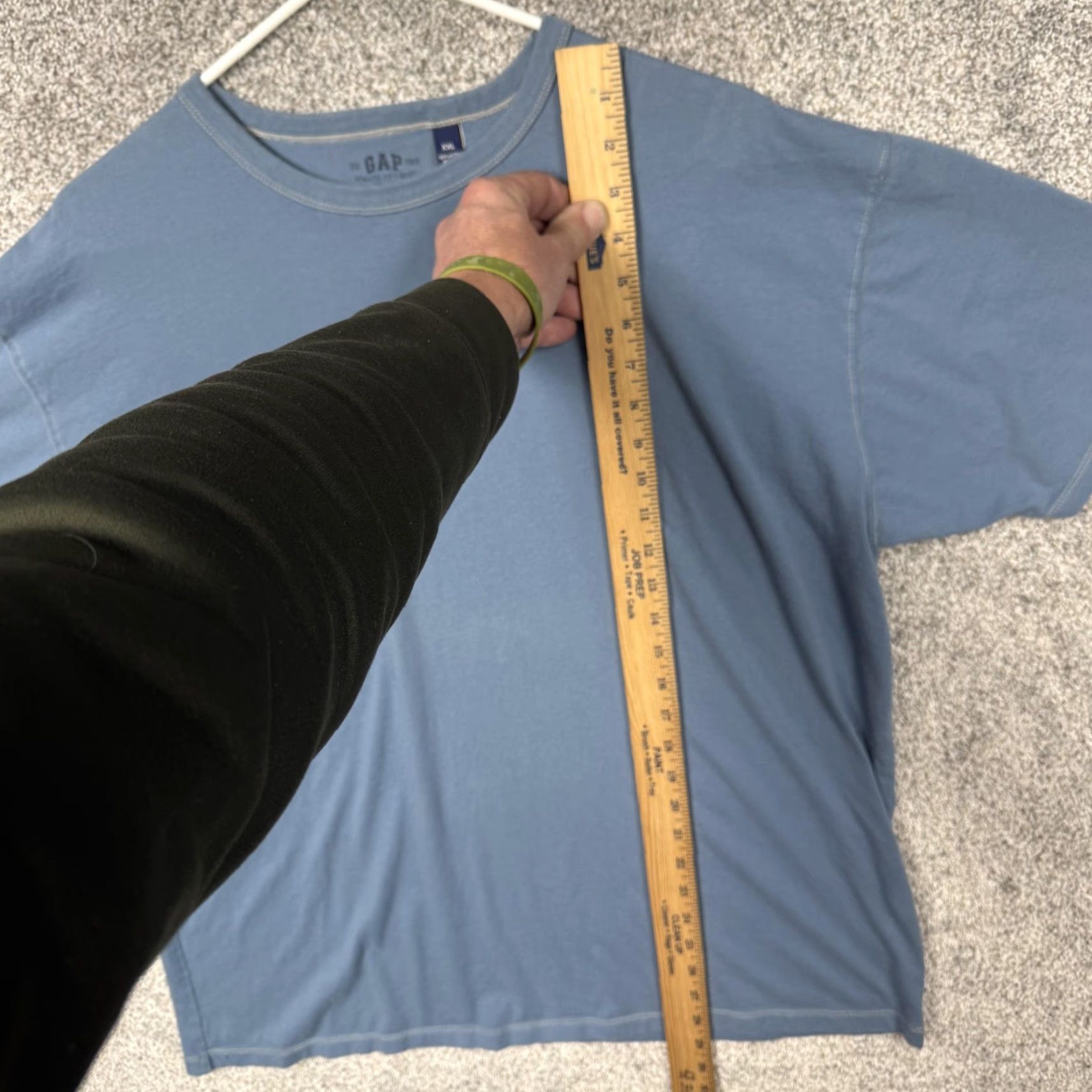 Gap VINTAGE Gap Shirt 2XL Blue Athletic Fit 100% Cotton Tagless Tee Streetwear Mens Size US XXL / EU 58 / 5 - 2 Thumbnail