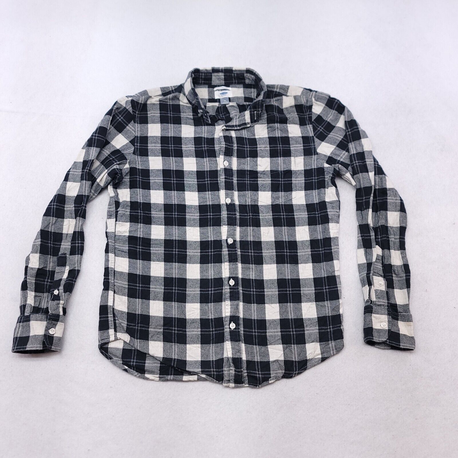 Old Navy Old Navy Buffalo Check Flannel Shirt Men Size Medium M Black Size US M / EU 48-50 / 2 - 2 Thumbnail