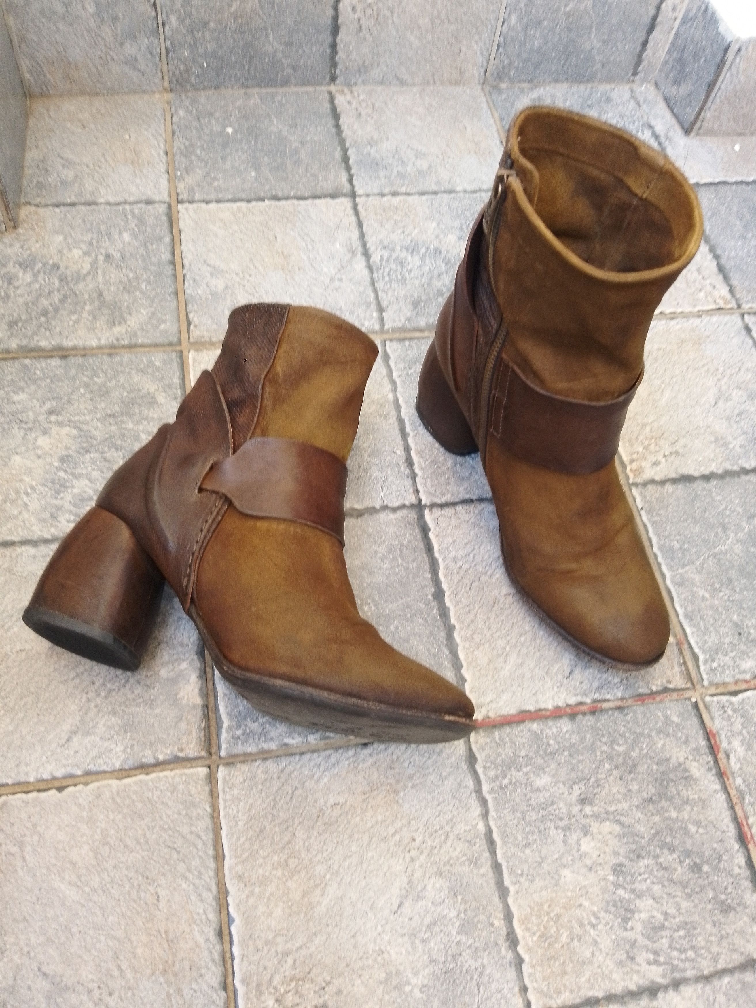 A.S.98 BOTIN 170201 SENAPE VERDE BOOTS Size US 9 / IT 39 - 2 Thumbnail