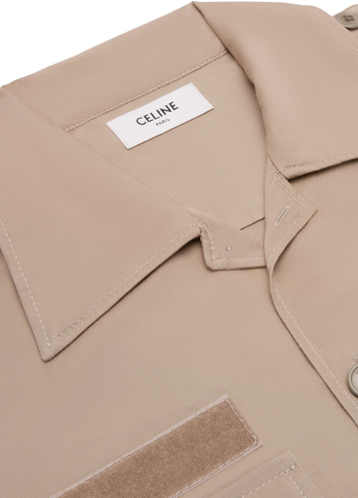 Celine o1y1024 Solid Color Shirt in Camel Size US M / EU 48-50 / 2 - 3 Thumbnail