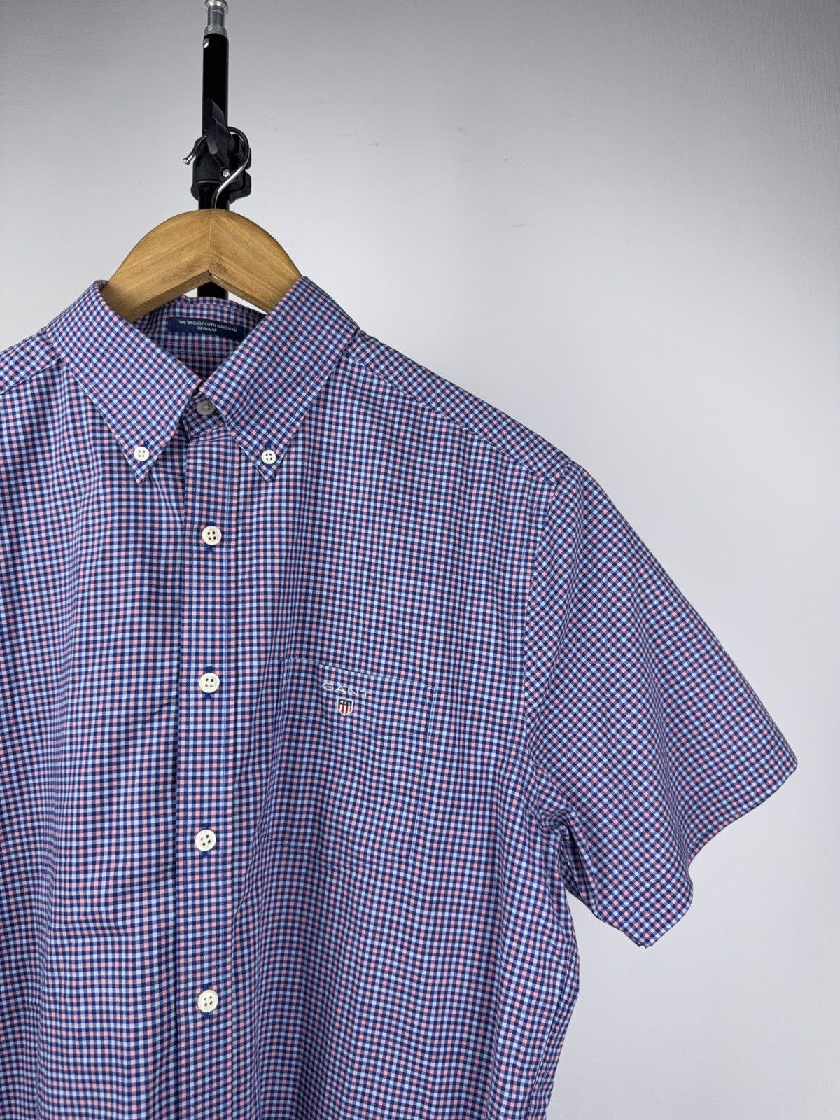 Gant Vintage 00s Luxury Designer GANT Plaid Short sleeve Shirt Size US M / EU 48-50 / 2 - 2 Thumbnail