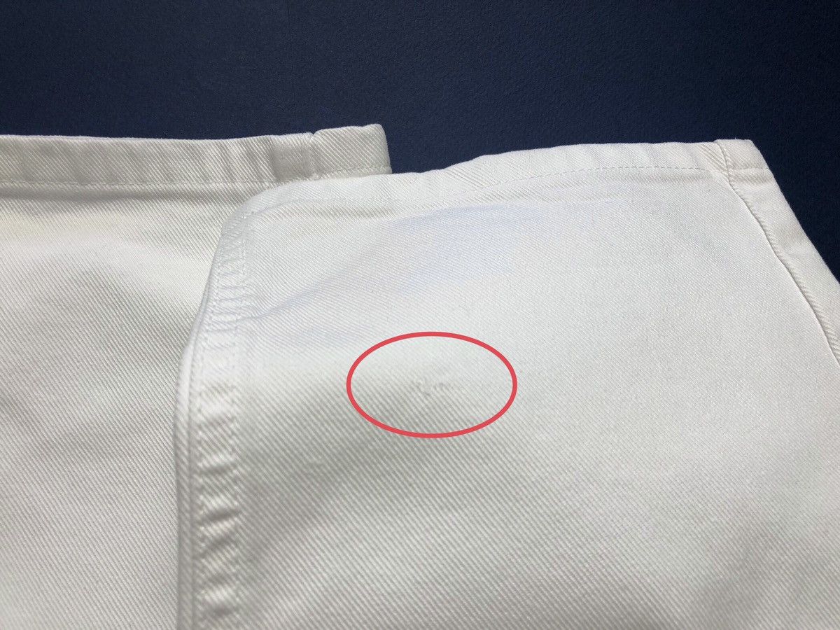 Jil Sander SS11 Jil Sander by Raf Simons white cotton denim pants Size US 32 / EU 48 - 6 Thumbnail