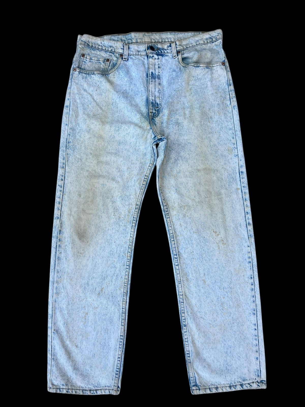 Levi's Dirty Mud Vintage Levi's 505 Stains Acid Wash Denim Jeans Size US 36 / EU 52 - 1 Thumbnail