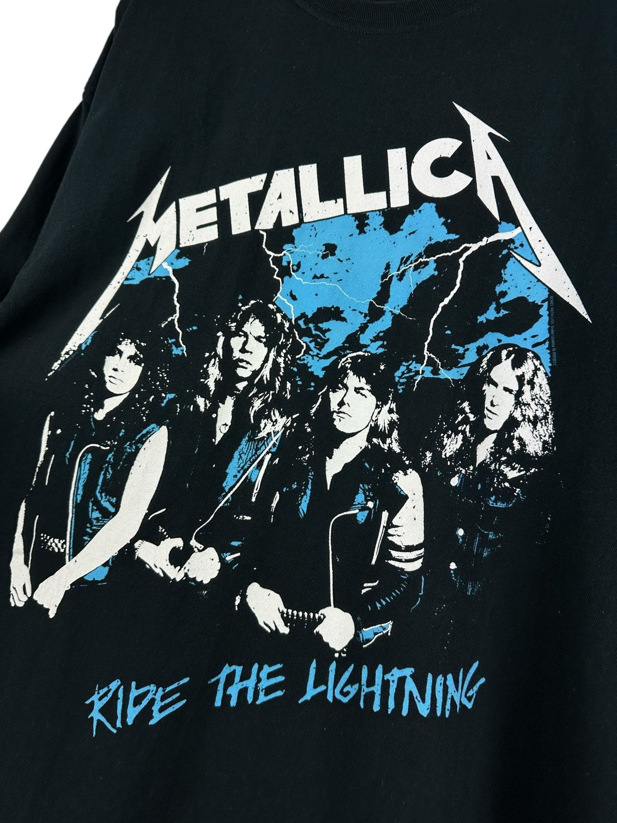 Metallica Metallica “Ride The Lightning” Graphic Print Band T-Shirt Size US L / EU 52-54 / 3 - 5 Thumbnail