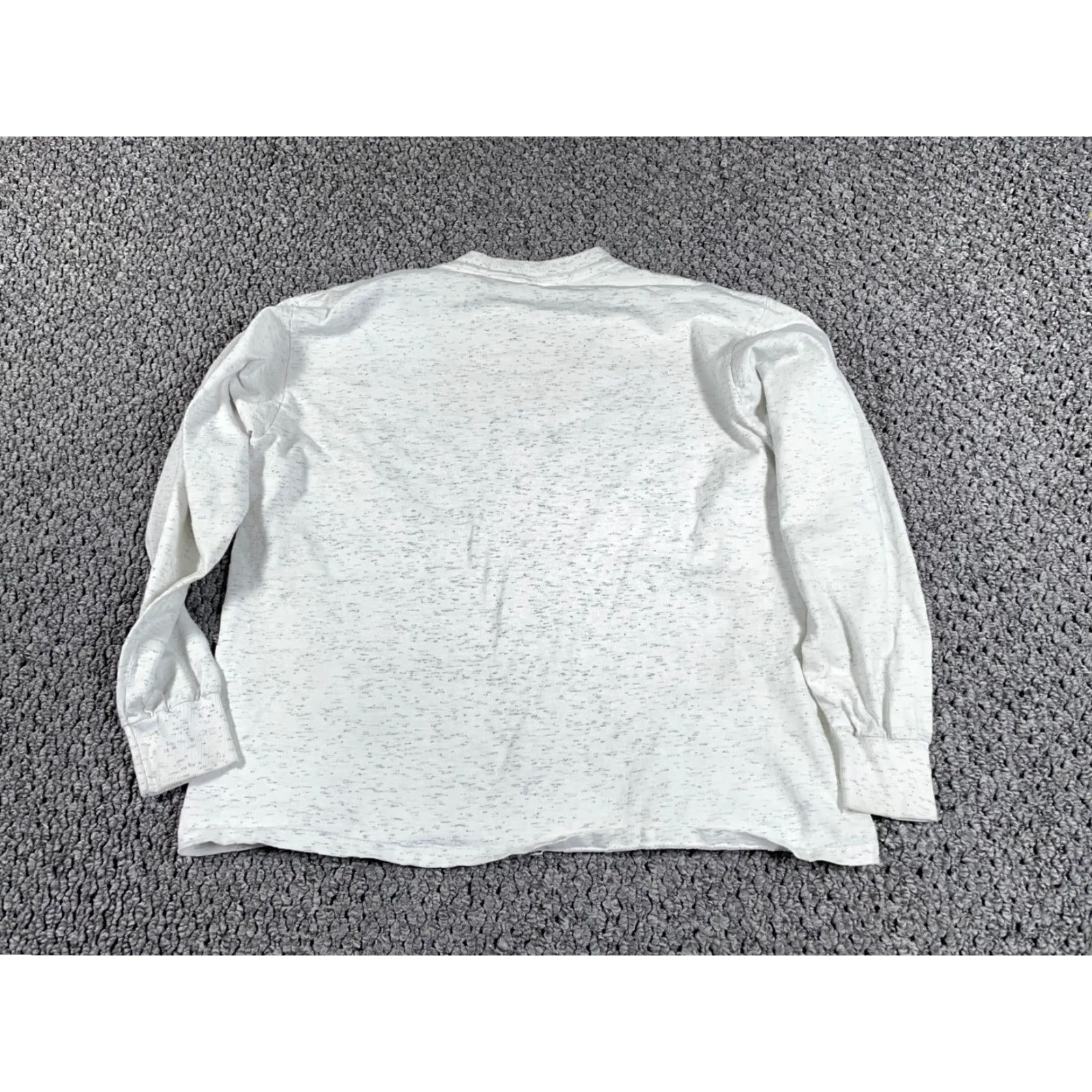 Velva Sheen VINTAGE Velva Sheen University Akron Long Sleeve T-Shirt Adult Large Marled Gray Graphic 90s Retro Mens Size US L / EU 52-54 / 3 - 2 Thumbnail