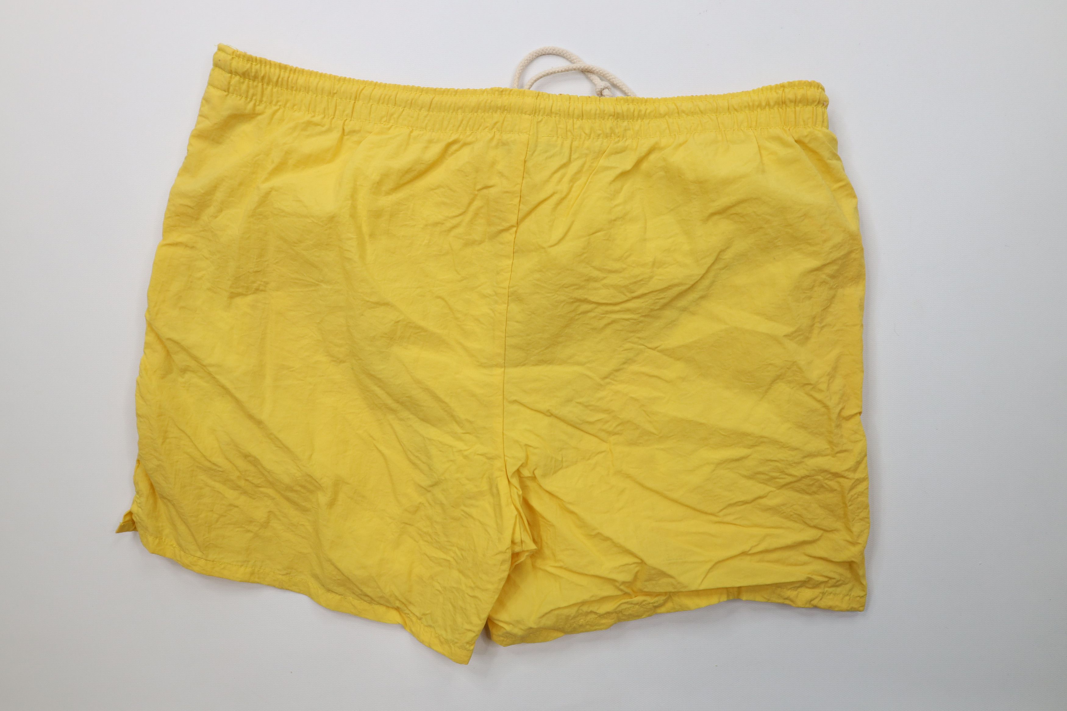 Vintage Vintage 80s 90s Streetwear Surf Swim Trunks Shorts Yellow Size US 32 / EU 48 - 9 Thumbnail