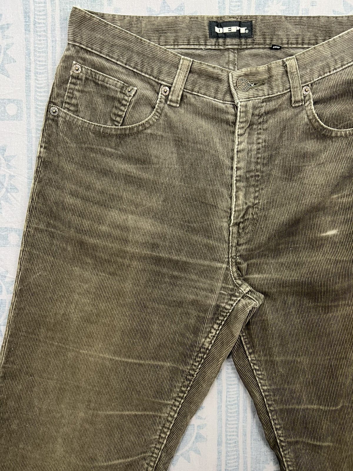 Japanese Brand Dept. Japan Distressed Corduroy Pant Size US 31 - 13 Thumbnail