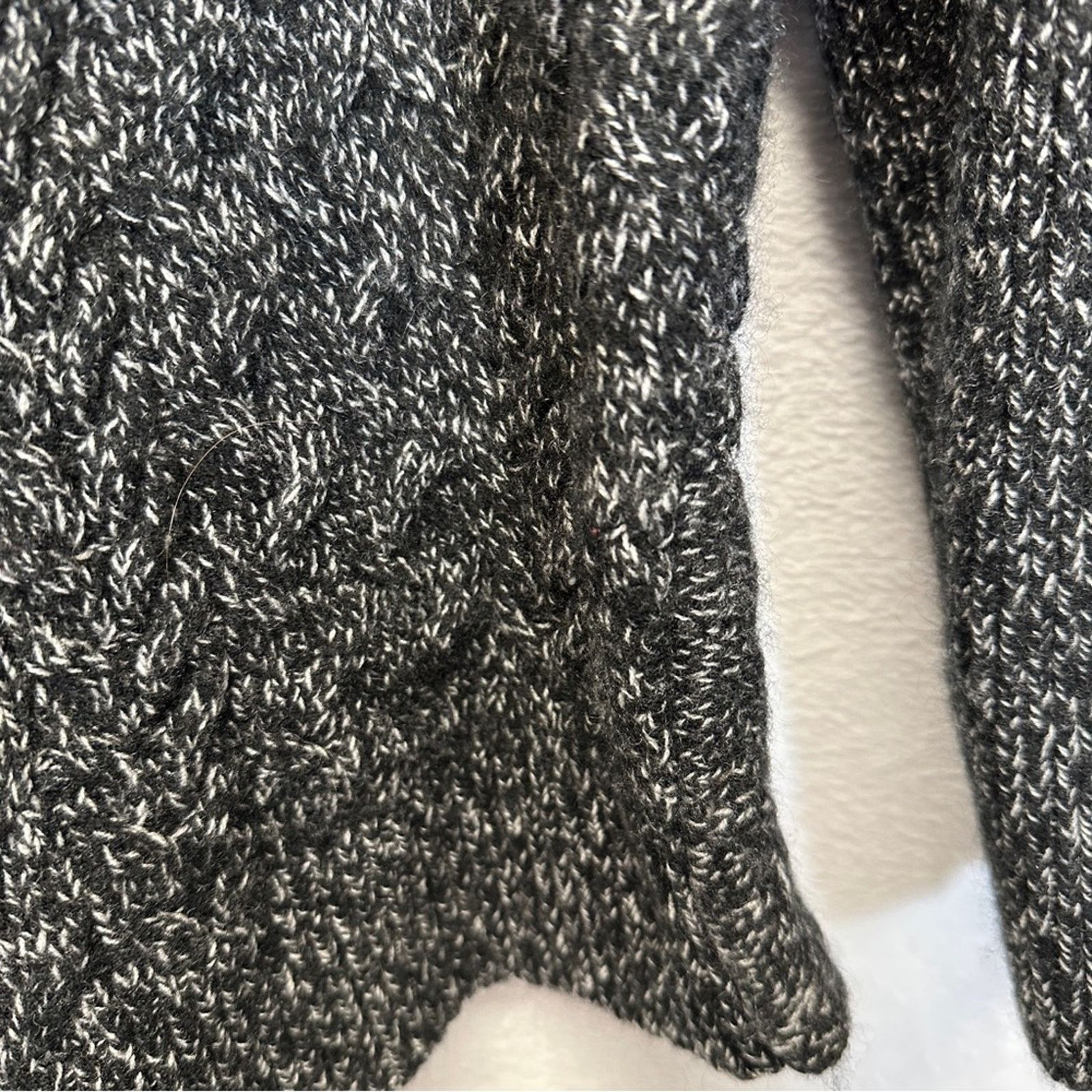 Athleta Athleta Wool Cashmere Black & White Knit Long Sleeve Sweater Size XL / US 12-14 / IT 48-50 - 8 Thumbnail