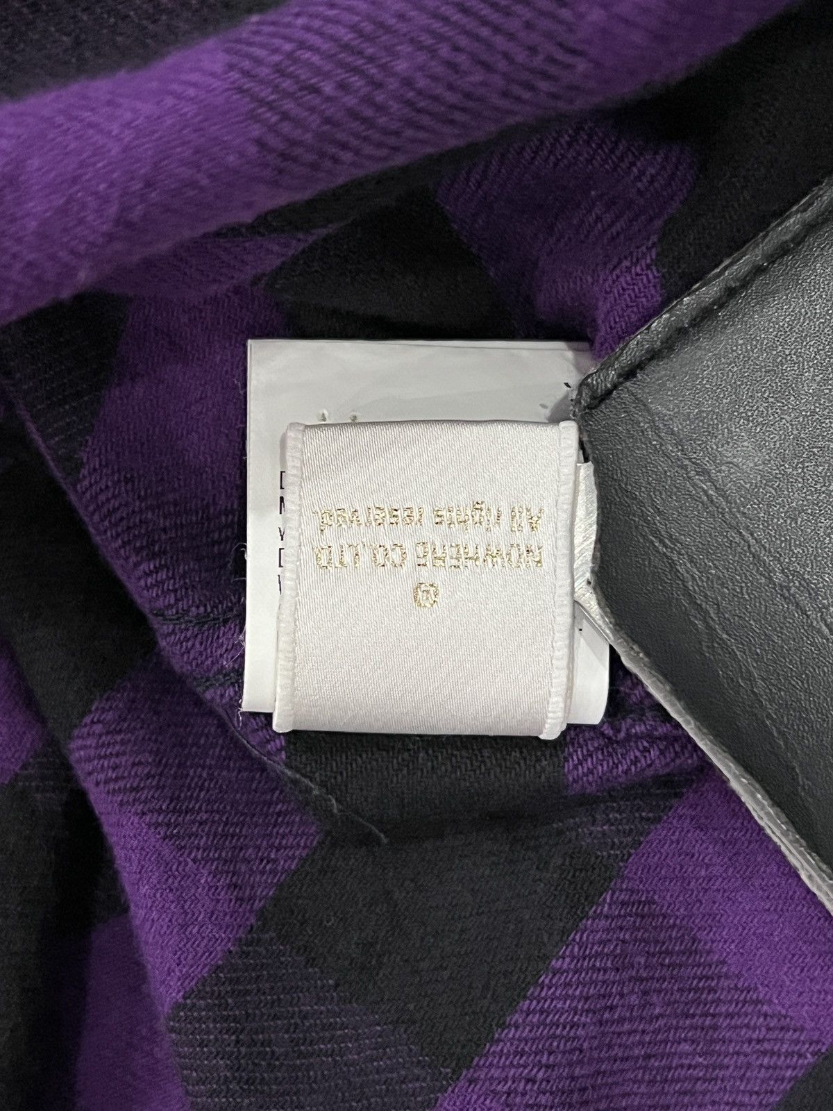 Bape A Bathing Ape OG 2000s Purple & Black Plaid Flannel Shirt Size US S / EU 44-46 / 1 - 14 Thumbnail
